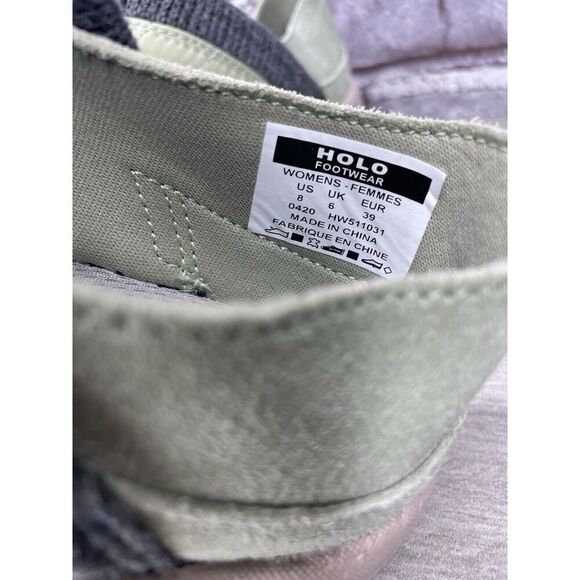 Holo Credimus After Hours Quilted Mint Green Synthetic Hiking Sneakers Women 39 - Picture 7 of 16